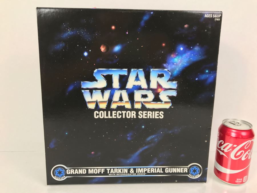 STAR WARS Collector Series Grand Moff Tarkin And Imperial Gunner With Interrogation Droid Kenner Hasbro 1997 27923 New In Box [Photo 4]