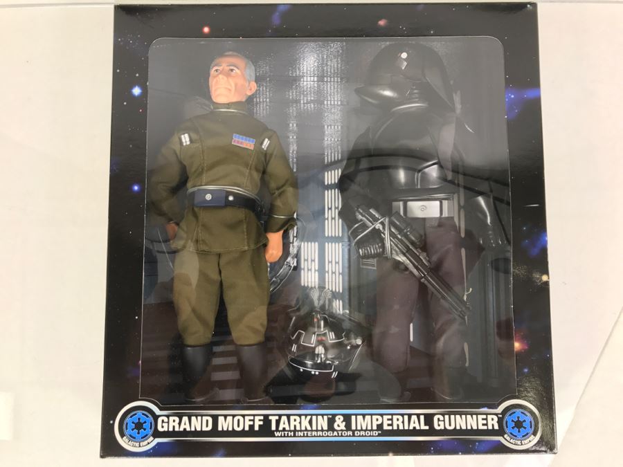 STAR WARS Collector Series Grand Moff Tarkin And Imperial Gunner With Interrogation Droid Kenner Hasbro 1997 27923 New In Box [Photo 6]
