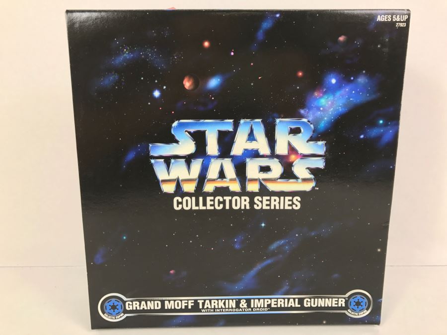 STAR WARS Collector Series Grand Moff Tarkin And Imperial Gunner With Interrogation Droid Kenner Hasbro 1997 27923 New In Box [Photo 2]