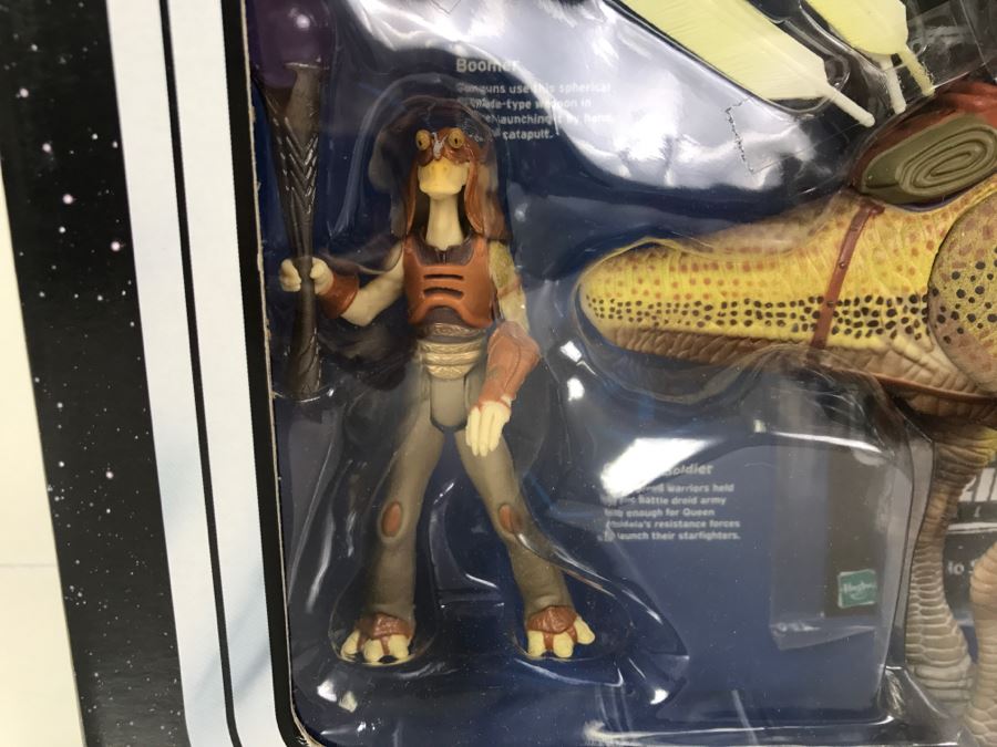 STAR WARS Naboo Final Combat With Battle Droid, Captian Tarpals, Naboo Palace Guard, Gungan Soldier, And Kaadu Hasbro 2004 34514 New In Box [Photo 7]