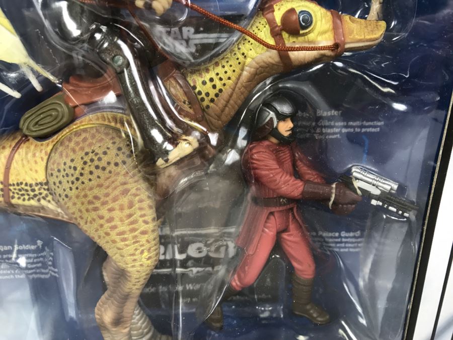 STAR WARS Naboo Final Combat With Battle Droid, Captian Tarpals, Naboo Palace Guard, Gungan Soldier, And Kaadu Hasbro 2004 34514 New In Box [Photo 6]