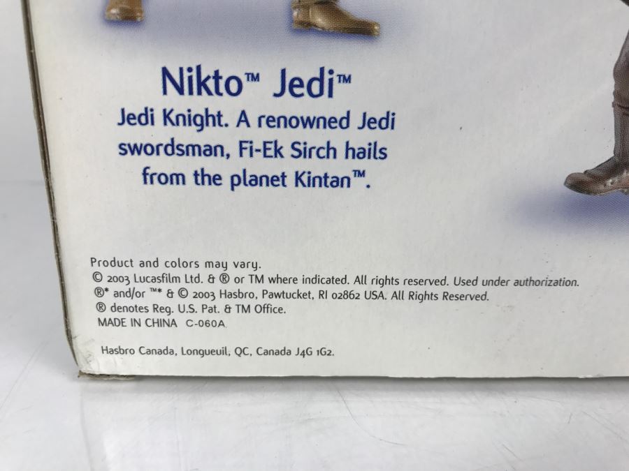 STAR WARS Attack Of The Clones Jedi Warriors With Nikto Jedi, Plo Koon, Saesee Tiin, Obi-Wan Kenobi, Assasin Droid, And Containment Field Hasbro 2003 26720 New In box [Photo 16]