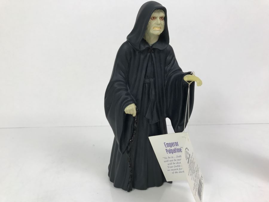 STAR WARS Classic Collectors Series Emperor Palpatine And Luke Skywalker With Yoda Applause 1995 New With Tags [Photo 9]