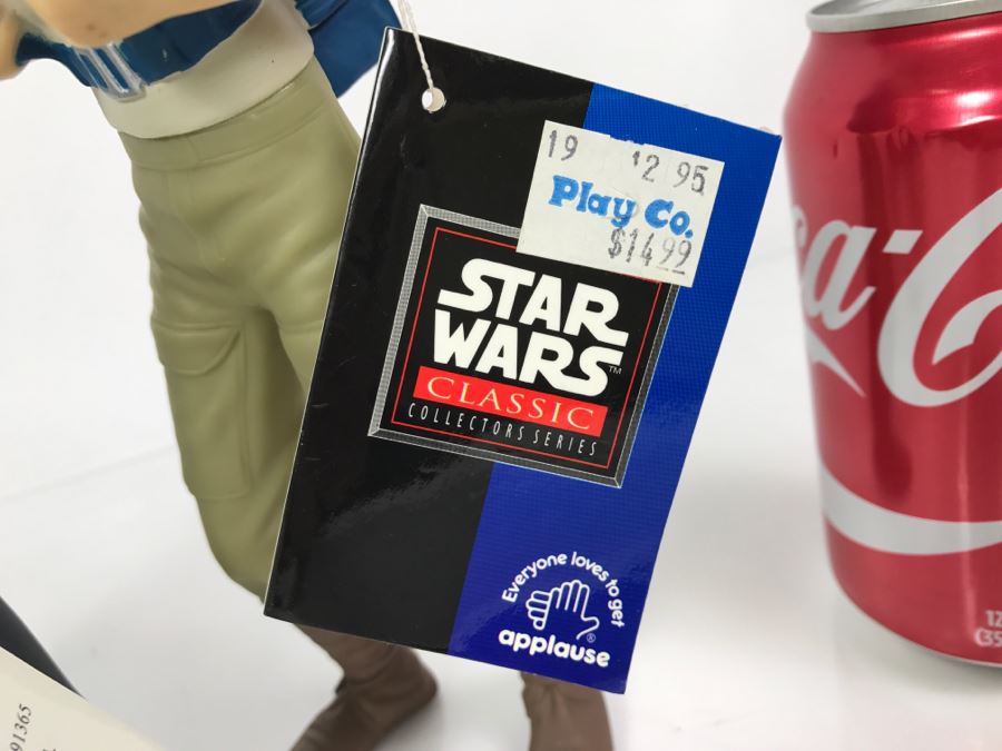 STAR WARS Classic Collectors Series Emperor Palpatine And Luke Skywalker With Yoda Applause 1995 New With Tags [Photo 5]