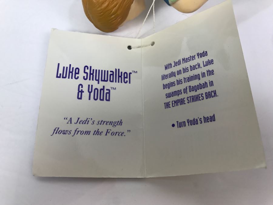 STAR WARS Classic Collectors Series Emperor Palpatine And Luke Skywalker With Yoda Applause 1995 New With Tags [Photo 6]