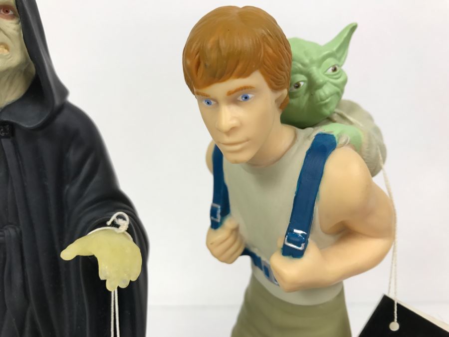 STAR WARS Classic Collectors Series Emperor Palpatine And Luke Skywalker With Yoda Applause 1995 New With Tags [Photo 3]