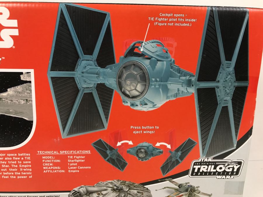STAR WARS The Original Trilogy Collection Tie Fighter Hasbro 2004 85247/85245 New In Box [Photo 10]