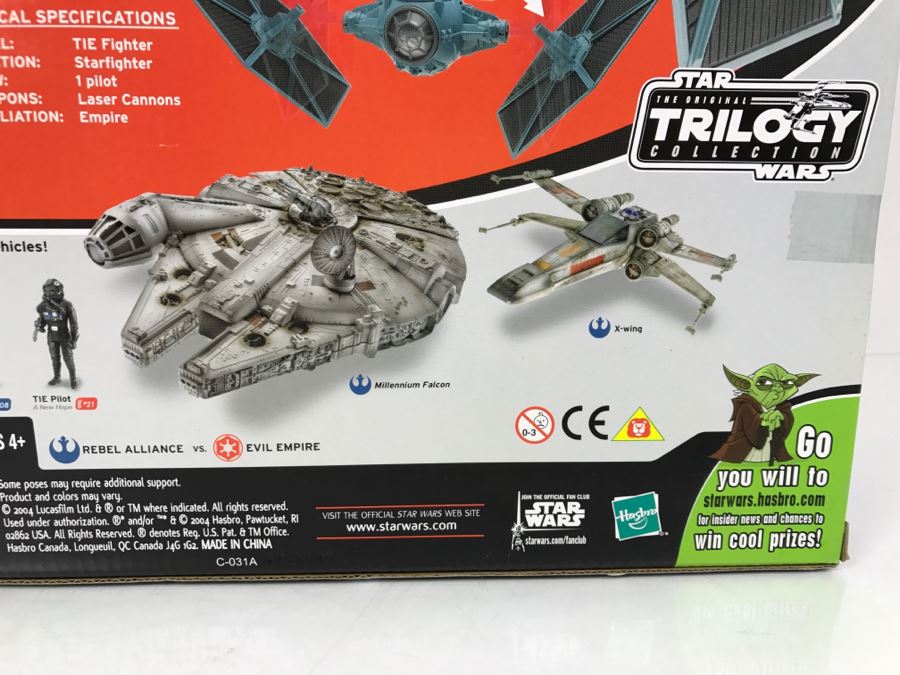STAR WARS The Original Trilogy Collection Tie Fighter Hasbro 2004 85247/85245 New In Box [Photo 11]