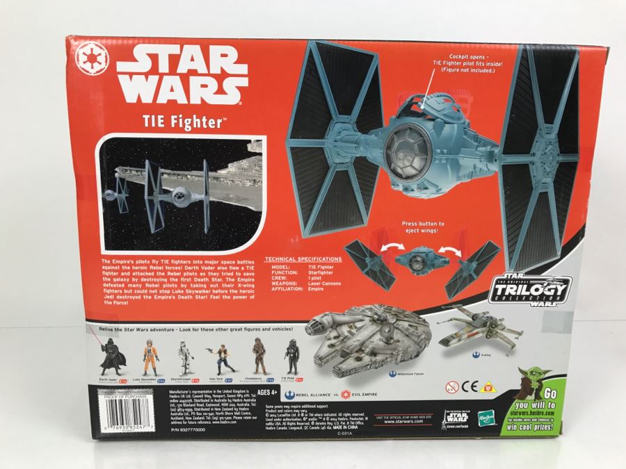 STAR WARS The Original Trilogy Collection Tie Fighter Hasbro 2004 85247/85245 New In Box [Photo 8]