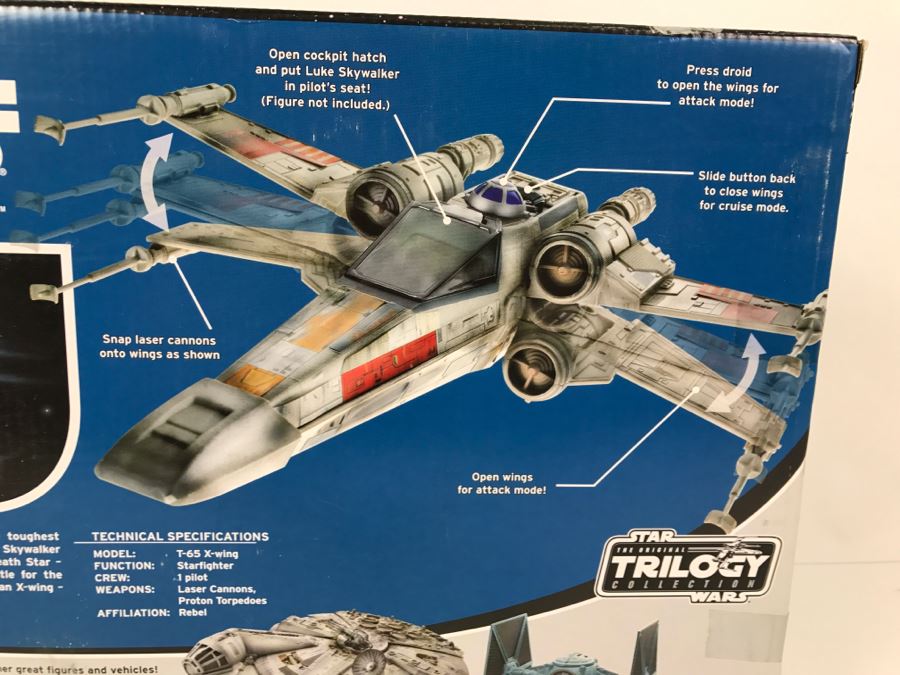 STAR WARS The Original Trilogy Collection X-Wing Fighter Hasbro 2004 85246/85245 New In Box [Photo 11]