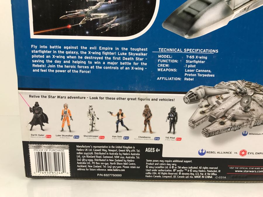 STAR WARS The Original Trilogy Collection X-Wing Fighter Hasbro 2004 85246/85245 New In Box [Photo 13]