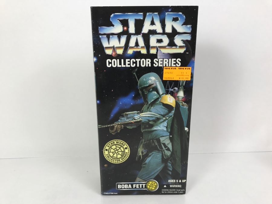 STAR WARS Collector Series Boba Fett Kenner Hasbro 1996 27693/27690 New In Box  
