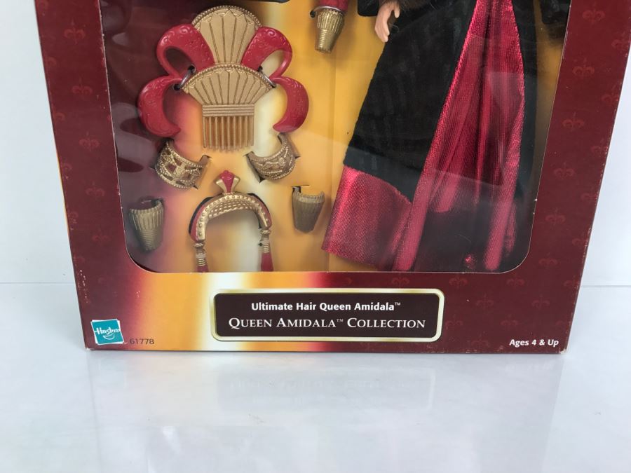 STAR WARS Episode 1 Queen Amidala Collection Ultimate Hair Queen Amidala Hasbro 1998 61778 New In box [Photo 6]