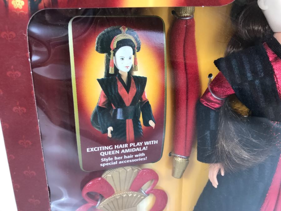 STAR WARS Episode 1 Queen Amidala Collection Ultimate Hair Queen Amidala Hasbro 1998 61778 New In box [Photo 5]