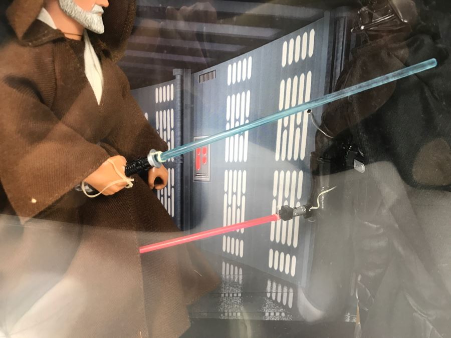 STAR WARS Collector Series Obi-Wan VS Darth Vader Electronic Power F/X    Kenner Hasbro 1997 27661 New In Box [Photo 4]
