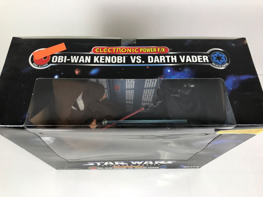 STAR WARS Collector Series Obi-Wan VS Darth Vader Electronic Power F/X    Kenner Hasbro 1997 27661 New In Box [Photo 15]