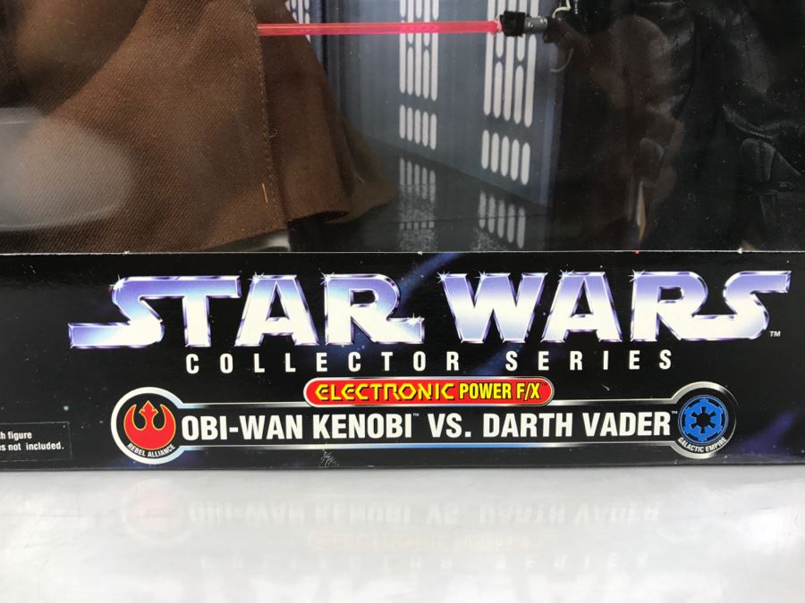 STAR WARS Collector Series Obi-Wan VS Darth Vader Electronic Power F/X    Kenner Hasbro 1997 27661 New In Box [Photo 8]