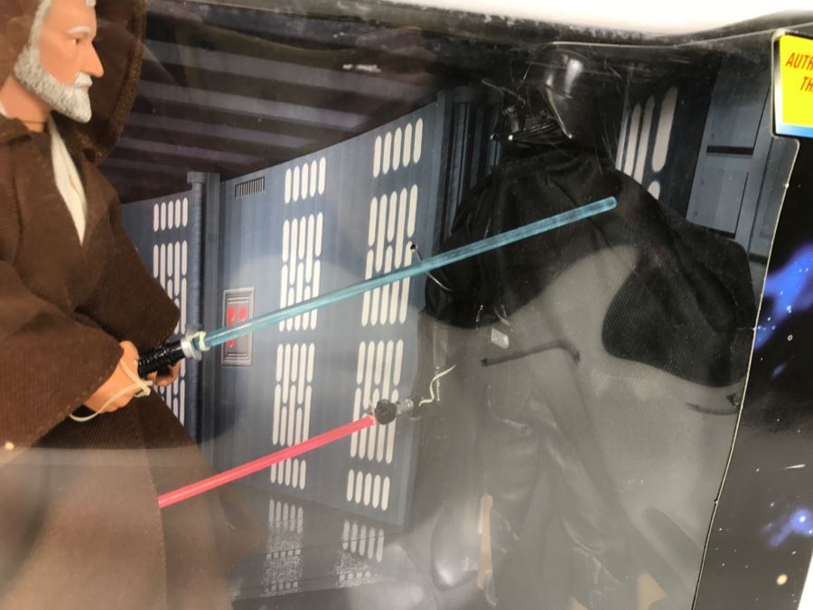 STAR WARS Collector Series Obi-Wan VS Darth Vader Electronic Power F/X    Kenner Hasbro 1997 27661 New In Box [Photo 6]