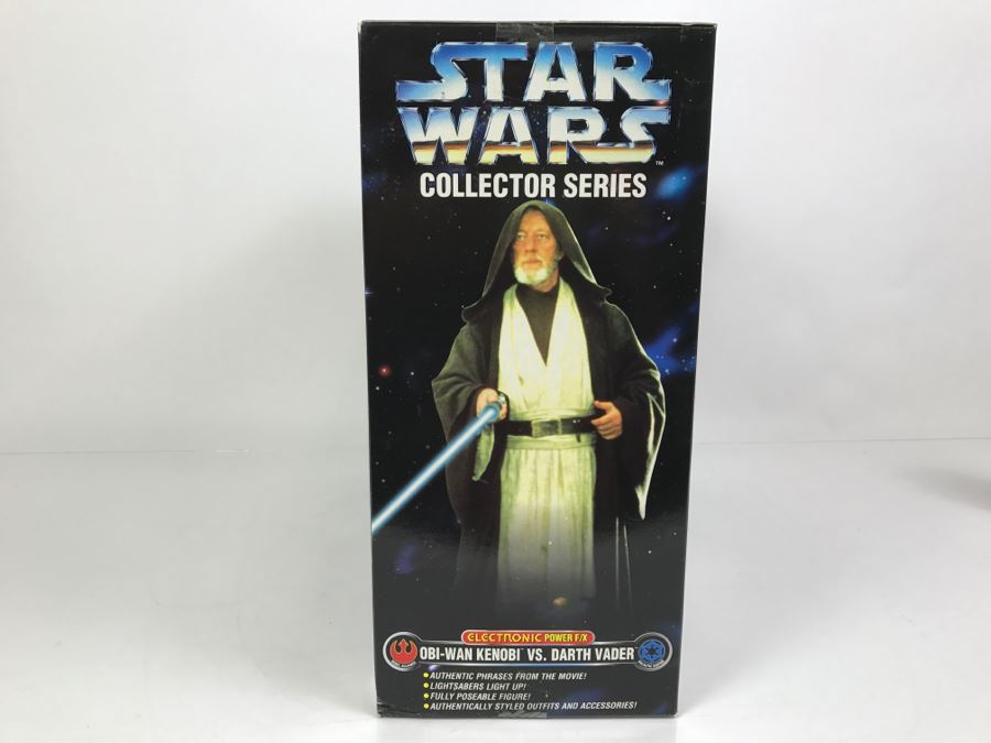 STAR WARS Collector Series Obi-Wan VS Darth Vader Electronic Power F/X    Kenner Hasbro 1997 27661 New In Box [Photo 11]