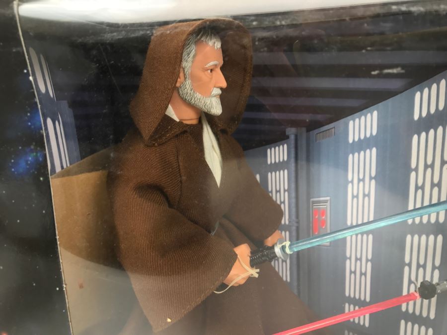 STAR WARS Collector Series Obi-Wan VS Darth Vader Electronic Power F/X    Kenner Hasbro 1997 27661 New In Box [Photo 3]