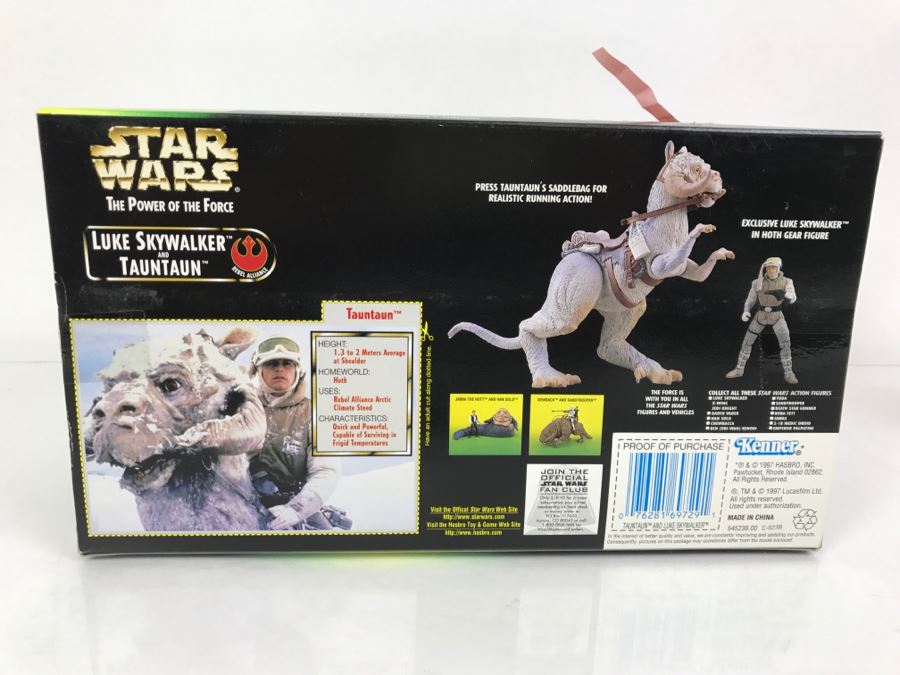 STAR WARS The Power Of The Force Rebel Alliance Luke Skywalker and Tauntaun Kenner Hasbro 1997 69645/69729 New In box [Photo 8]