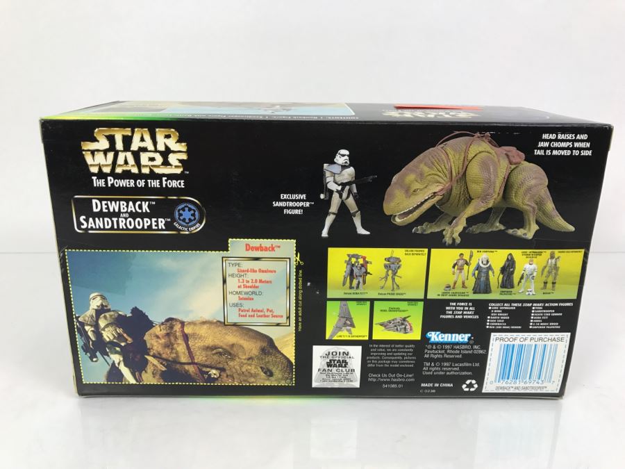 STAR WARS The Power Of The Force Special Starwars Trilogy Edition Dewback And Sandtrooper Kenner Hasbro 1997 69645/69743 New In box [Photo 7]