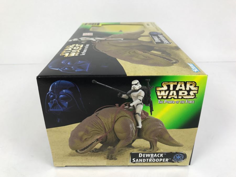 STAR WARS The Power Of The Force Special Starwars Trilogy Edition Dewback And Sandtrooper Kenner Hasbro 1997 69645/69743 New In box [Photo 6]
