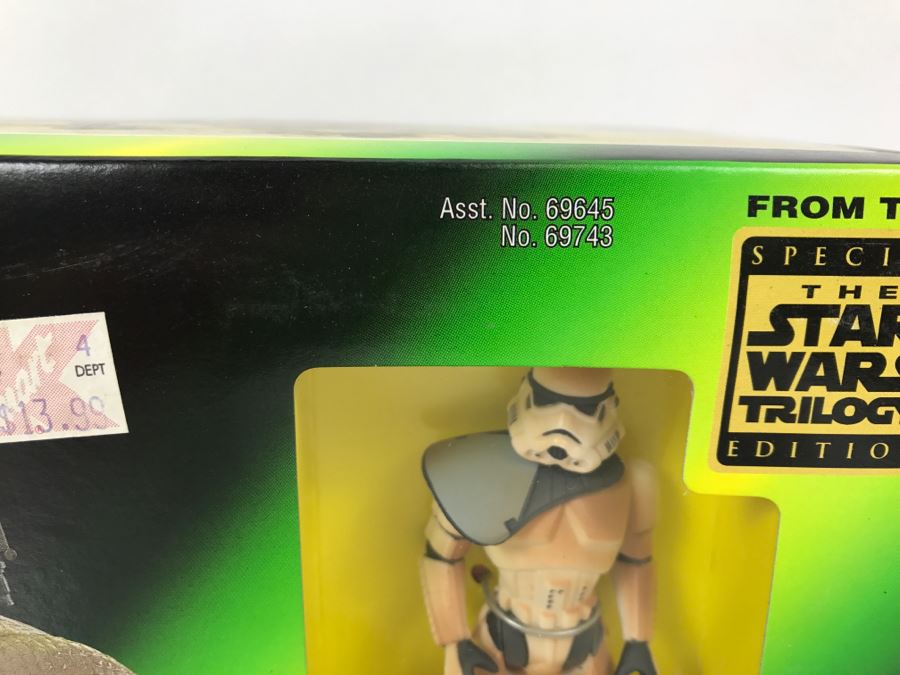 STAR WARS The Power Of The Force Special Starwars Trilogy Edition Dewback And Sandtrooper Kenner Hasbro 1997 69645/69743 New In box [Photo 3]