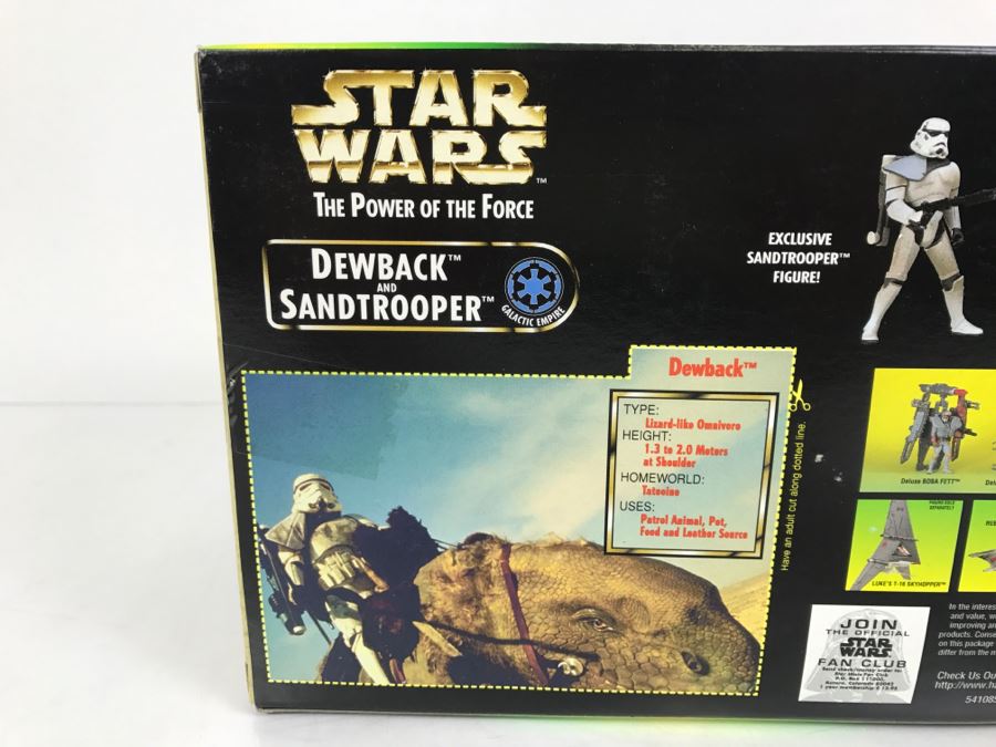 STAR WARS The Power Of The Force Special Starwars Trilogy Edition Dewback And Sandtrooper Kenner Hasbro 1997 69645/69743 New In box [Photo 8]