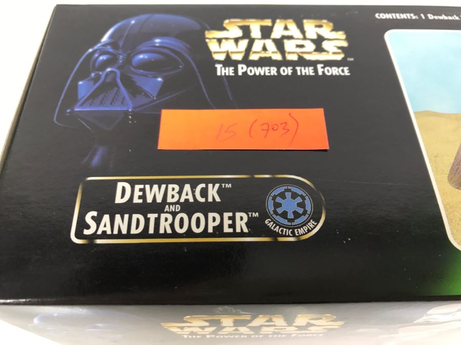 STAR WARS The Power Of The Force Special Starwars Trilogy Edition Dewback And Sandtrooper Kenner Hasbro 1997 69645/69743 New In box [Photo 12]