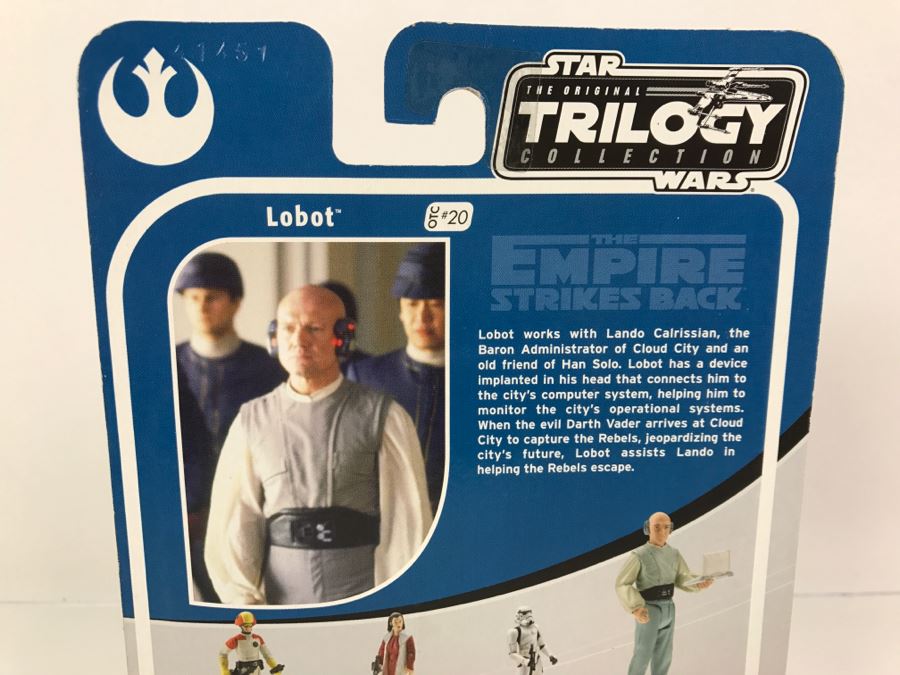 STAR WARS The Original Trilogy Collection Lobot #20 Hasbro 2004 New On Card [Photo 7]