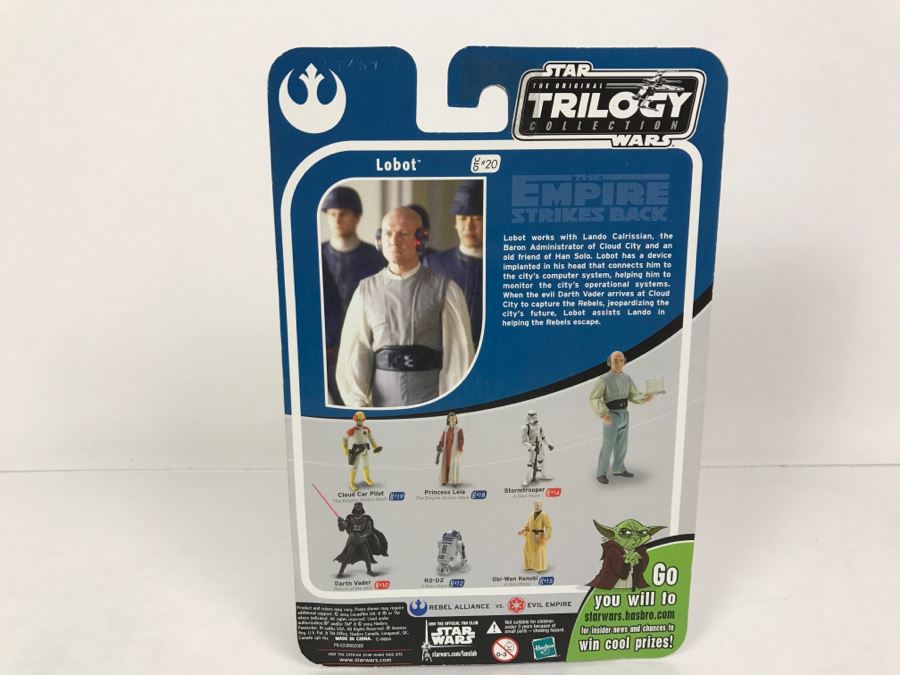 STAR WARS The Original Trilogy Collection Lobot #20 Hasbro 2004 New On Card [Photo 6]