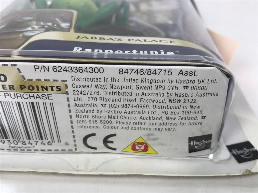 STAR WARS Return Of The Jedi Jabba’s Palace Rappertunie Hasbro 2004 84746/84715 New On Card [Photo 7]