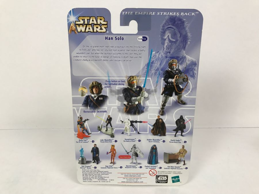 STAR WARS The Empire Strikes Back Han Solo Hoth Rescue Hasbro 2003 85012/84715 New On Card [Photo 8]