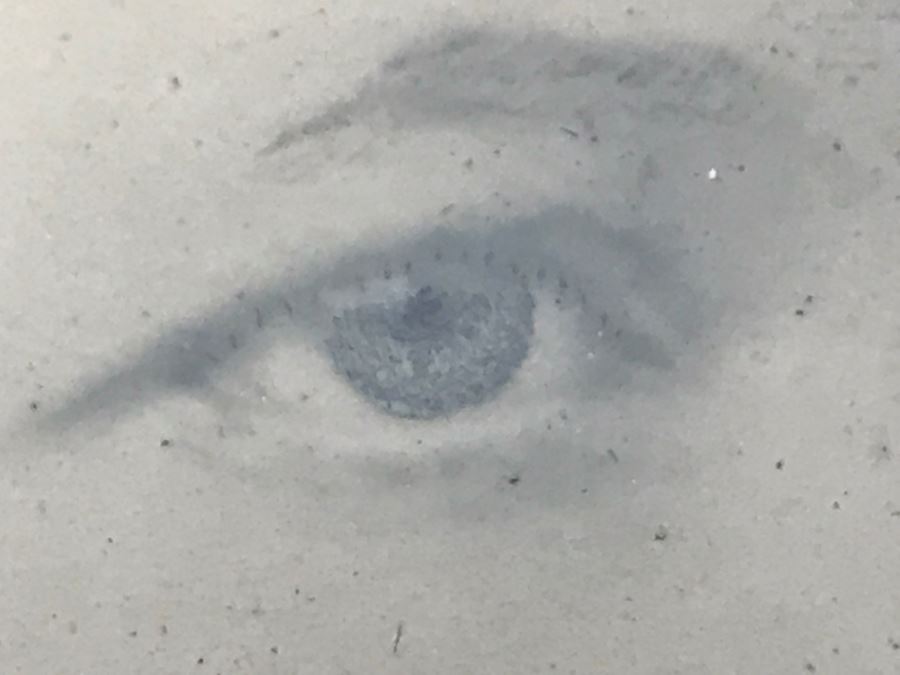 Old Metal Portrait Photograph Hand Painted [Photo 12]