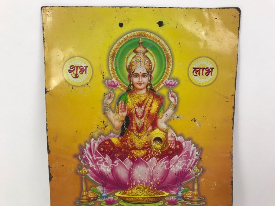 Vintage Metal India Advertising Calendar Sign Novino Batteries & Torches [Photo 3]