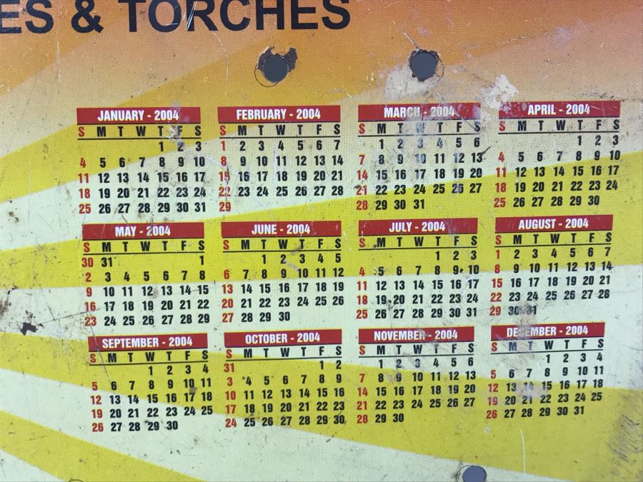 Vintage Metal India Advertising Calendar Sign Novino Batteries & Torches [Photo 10]