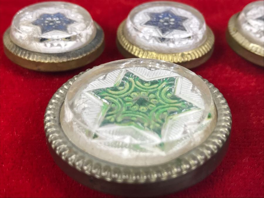 Set Of 7 Victorian Picture Hangers - Missing Spikes On Back [Photo 5]