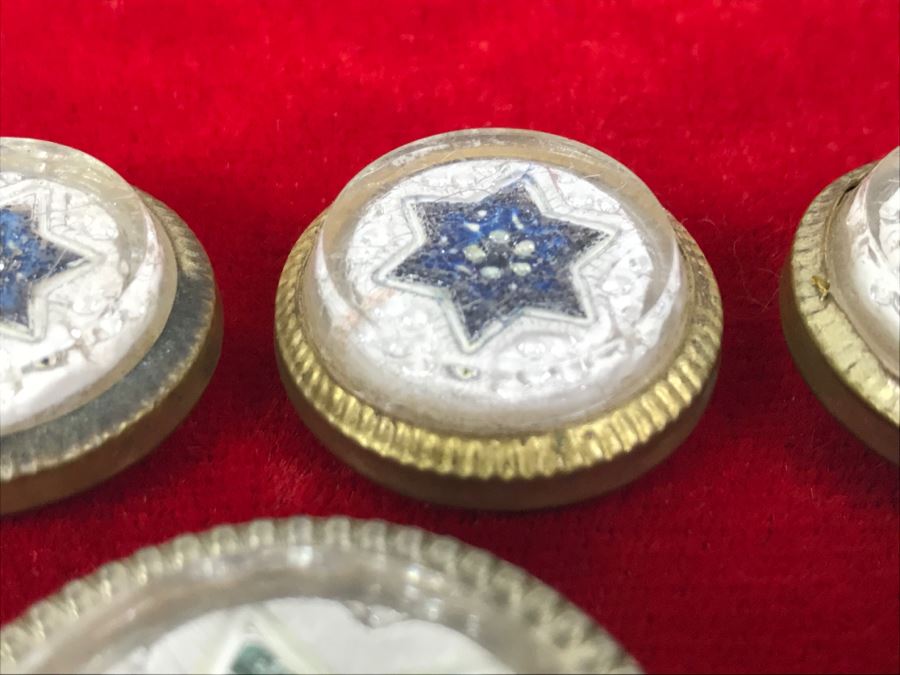 Set Of 7 Victorian Picture Hangers - Missing Spikes On Back [Photo 7]