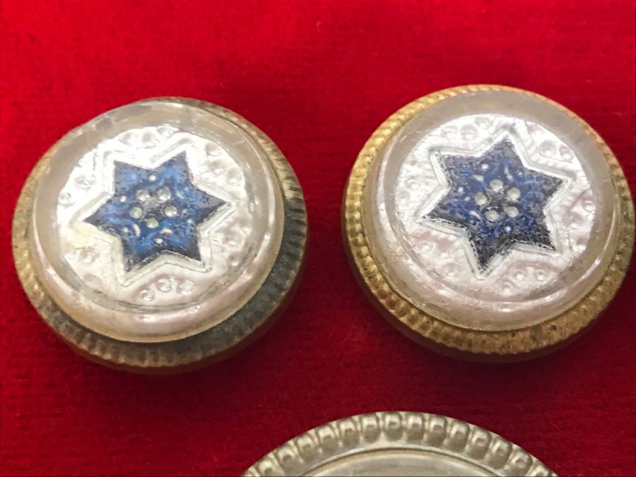 Set Of 7 Victorian Picture Hangers - Missing Spikes On Back [Photo 6]