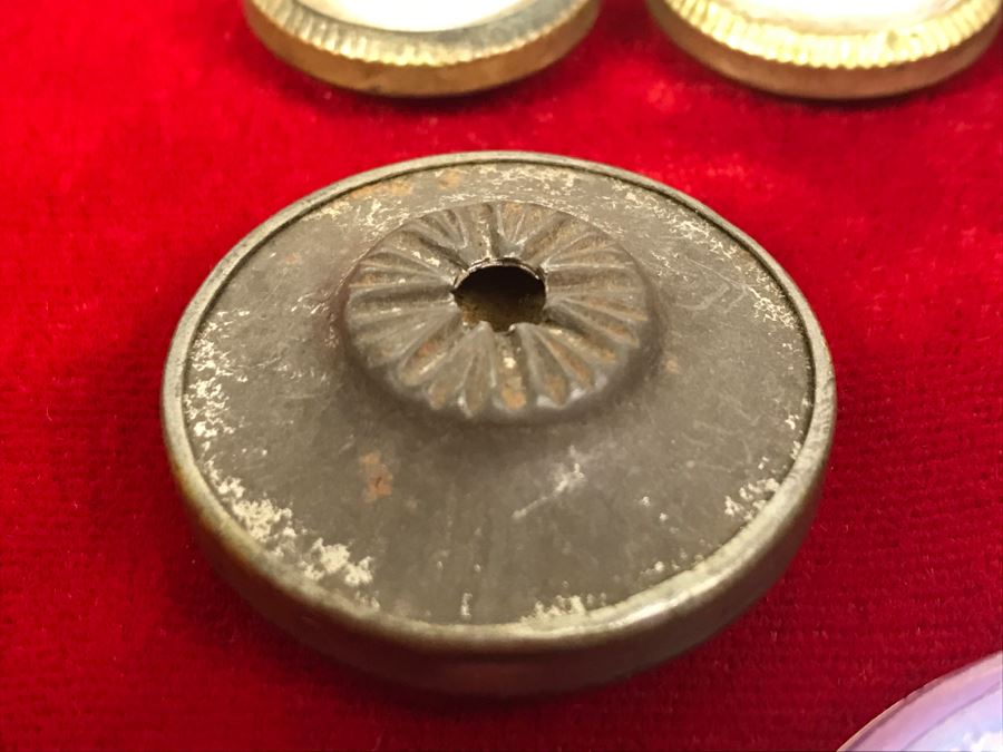 Set Of 7 Victorian Picture Hangers - Missing Spikes On Back [Photo 10]