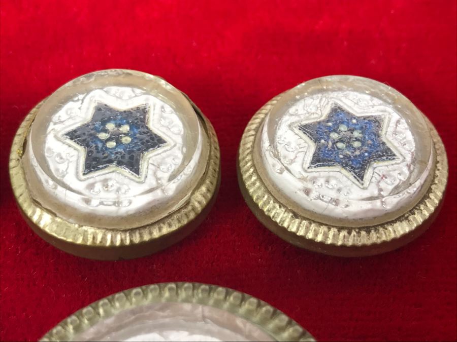 Set Of 7 Victorian Picture Hangers - Missing Spikes On Back [Photo 8]