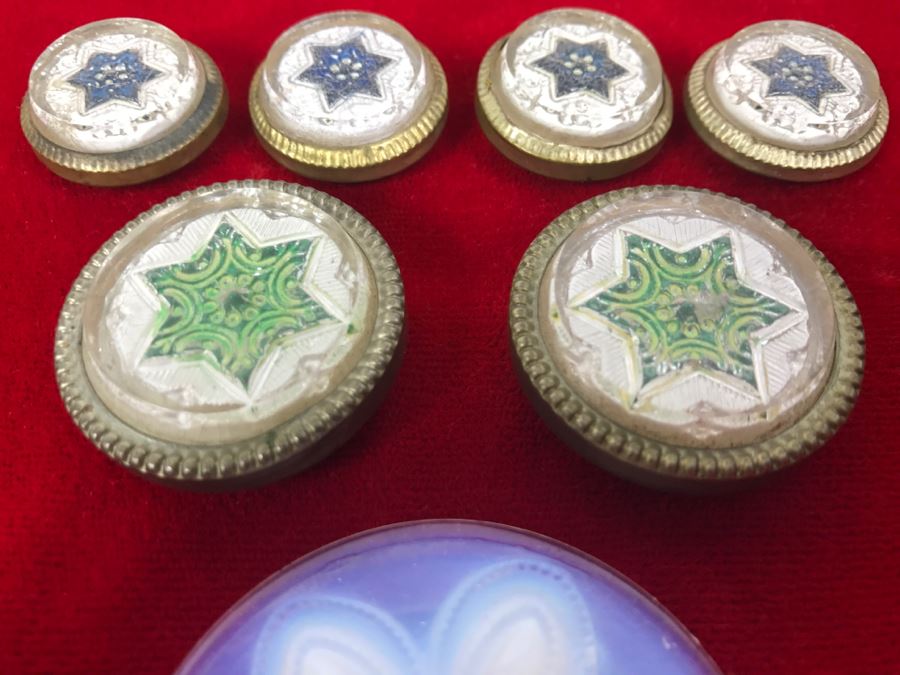 Set Of 7 Victorian Picture Hangers - Missing Spikes On Back [Photo 3]