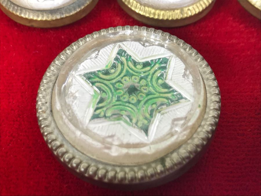 Set Of 7 Victorian Picture Hangers - Missing Spikes On Back [Photo 4]