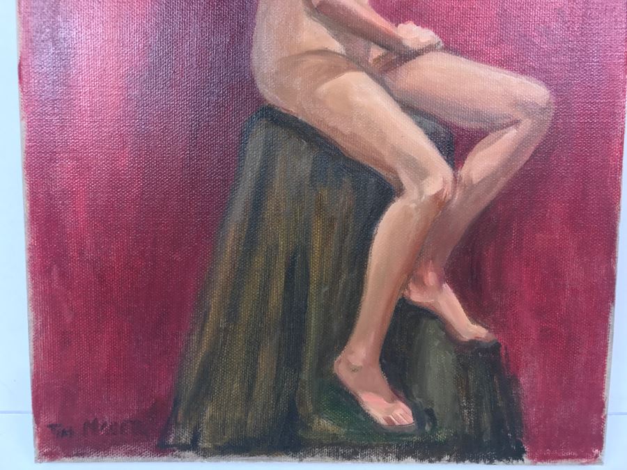 Original Nude Portrait Oil Painting By Tim Maher 11' X 14' [Photo 5]