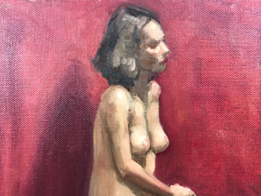 Original Nude Portrait Oil Painting By Tim Maher 11' X 14' [Photo 6]