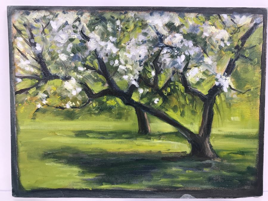 Original Plein Air Oil Painting Unsigned 12' X 9' [Photo 3]