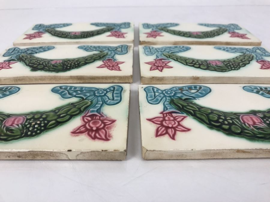 Set Of 6 Tiles Made In Japan [Photo 9]