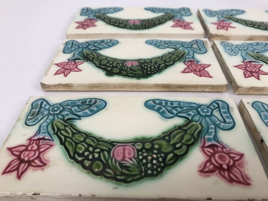 Set Of 6 Tiles Made In Japan [Photo 4]