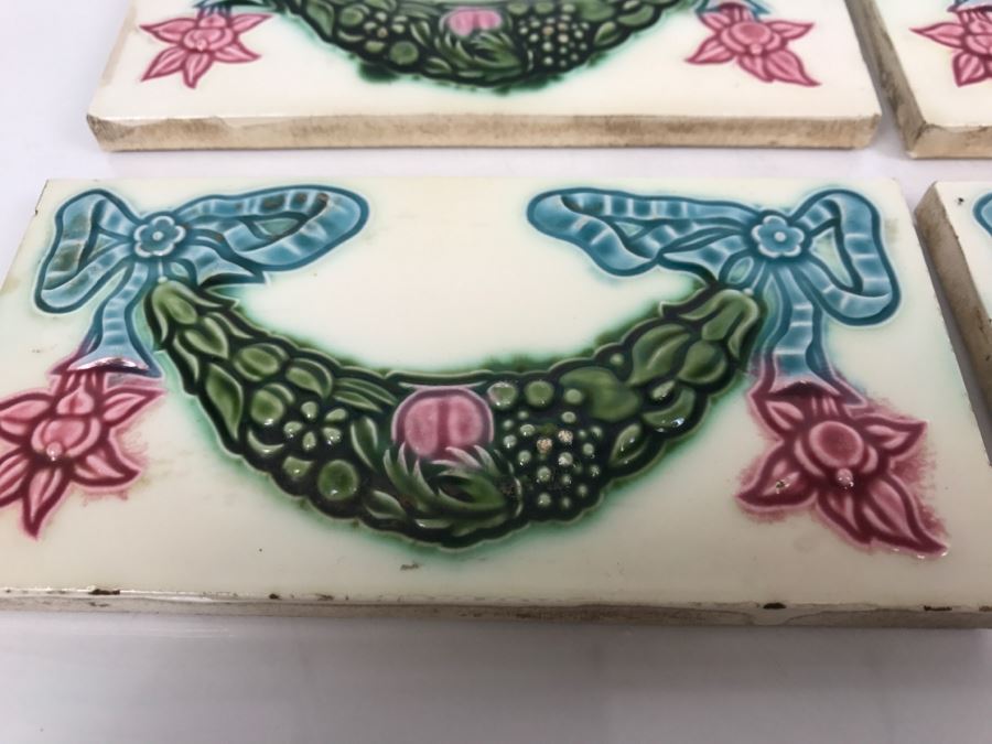 Set Of 6 Tiles Made In Japan [Photo 5]